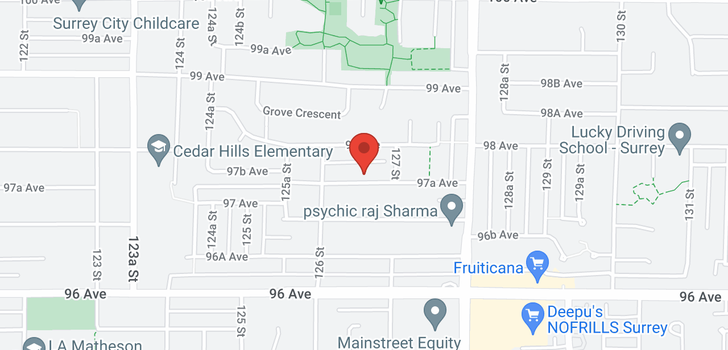 map of 12659 97A AVENUE